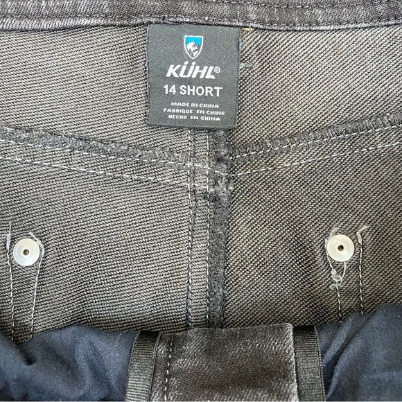 Kuhl Womens Thermik Outdoor Black Jeans Straight Leg Drawstring, Size 14 Short - Picture 10 of 14